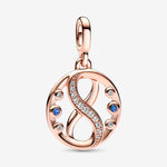 Pandora ME Infinity 14k rose gold-plated medallion