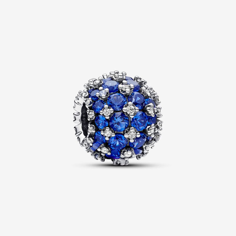 Pandora Sparkling Pave Round Blue Charm