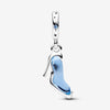 Pandora Disney Cinderella shoe sterling silver dangle with fancy light blue cubic zirconia and forever blue crystal