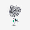 Pandora Sterling Silver Rose W Clear CZ Charm