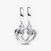 Pandora Sterling Silver Hearts Splittable Dangle Charm