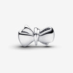 Pandora Sterling Silver Bow W Clear Cz Charm