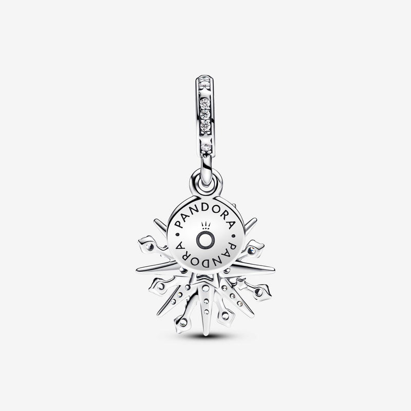 Pandora Sterling Silver Firework Double Dangle Charm