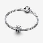 Pandora Sterling Silver Star W Clear Cz Charm