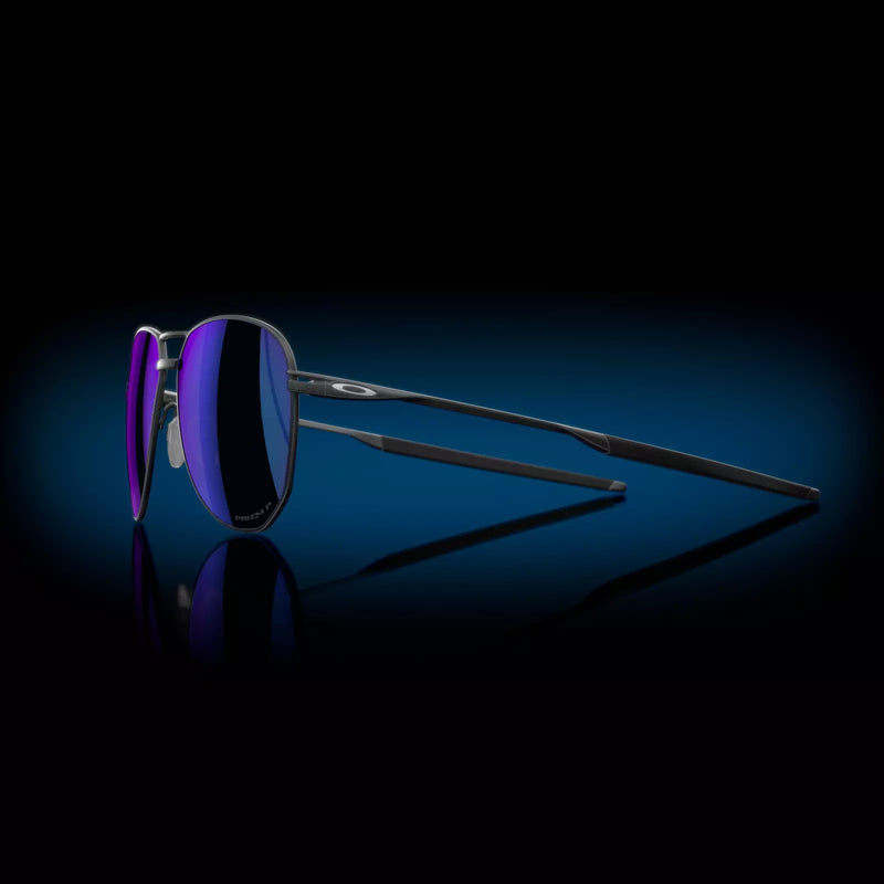 Oakley Contrail TI Satin Light Steel W/ Prizm Sapphire Polarized