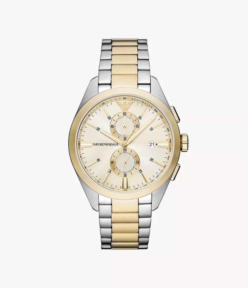 Emporio Armani Chronograph Two-Tone Stainless Steel Watch