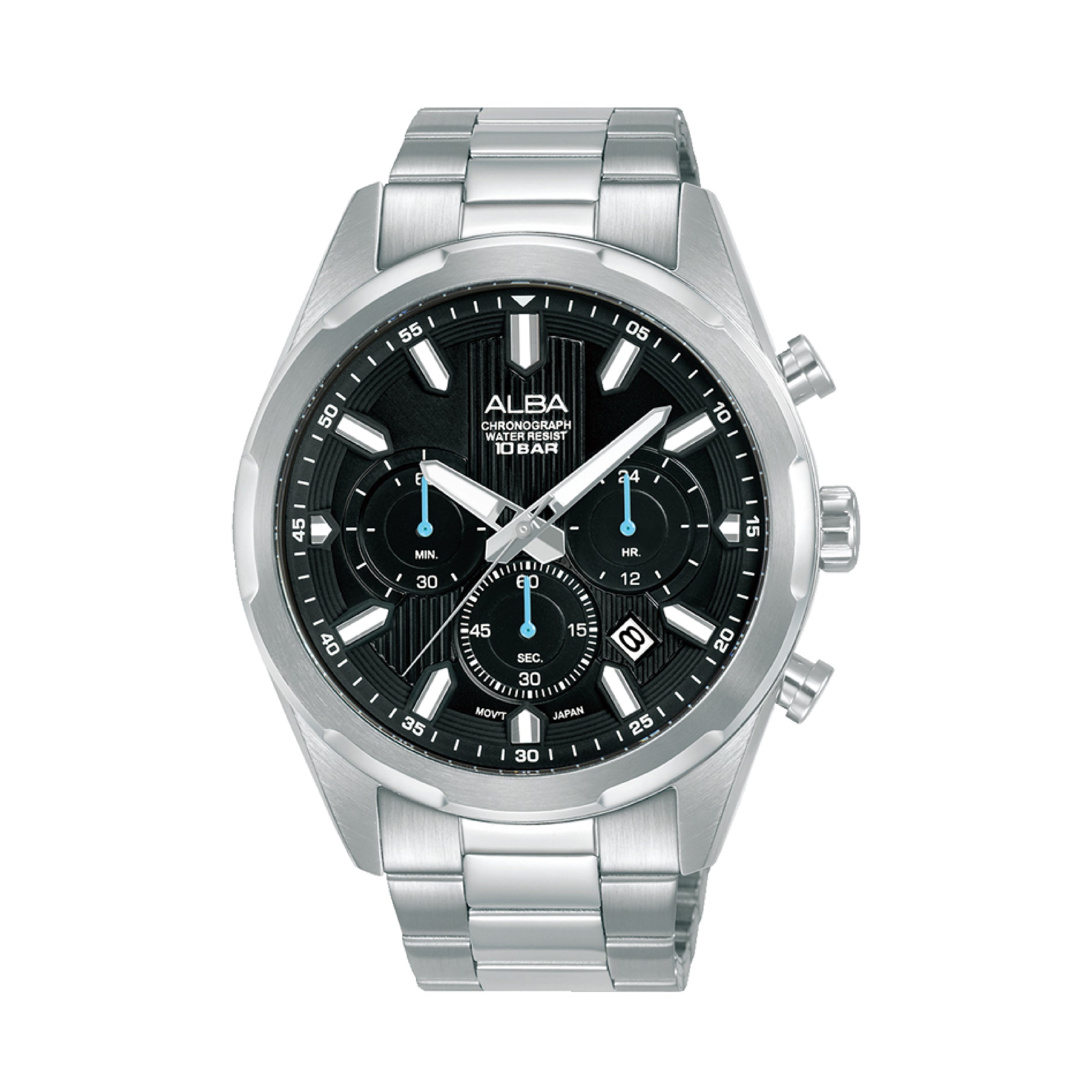 Shops alba chronograph water resist 10 bar