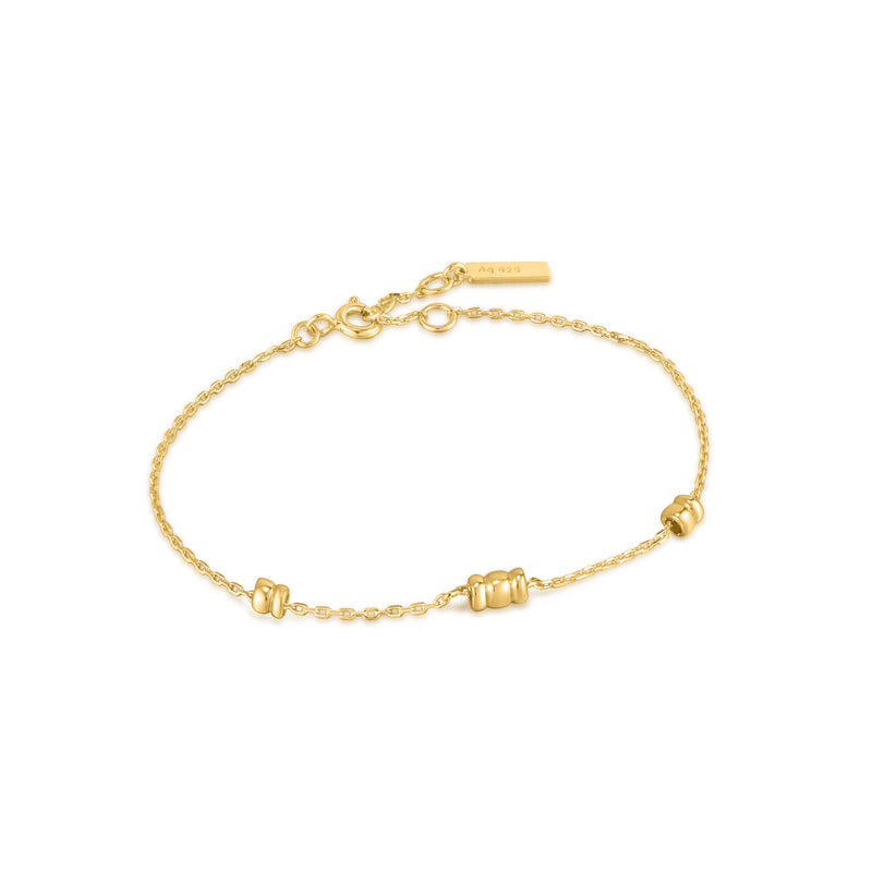 Ania Haie Smooth Twist Chain Gold 16.5+2cm Bracelet