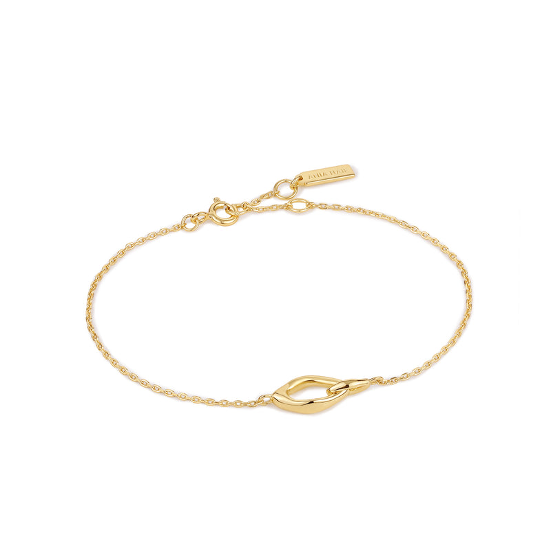 Ania Haie Making Waves Gold Link  16.5+2cm Bracelet