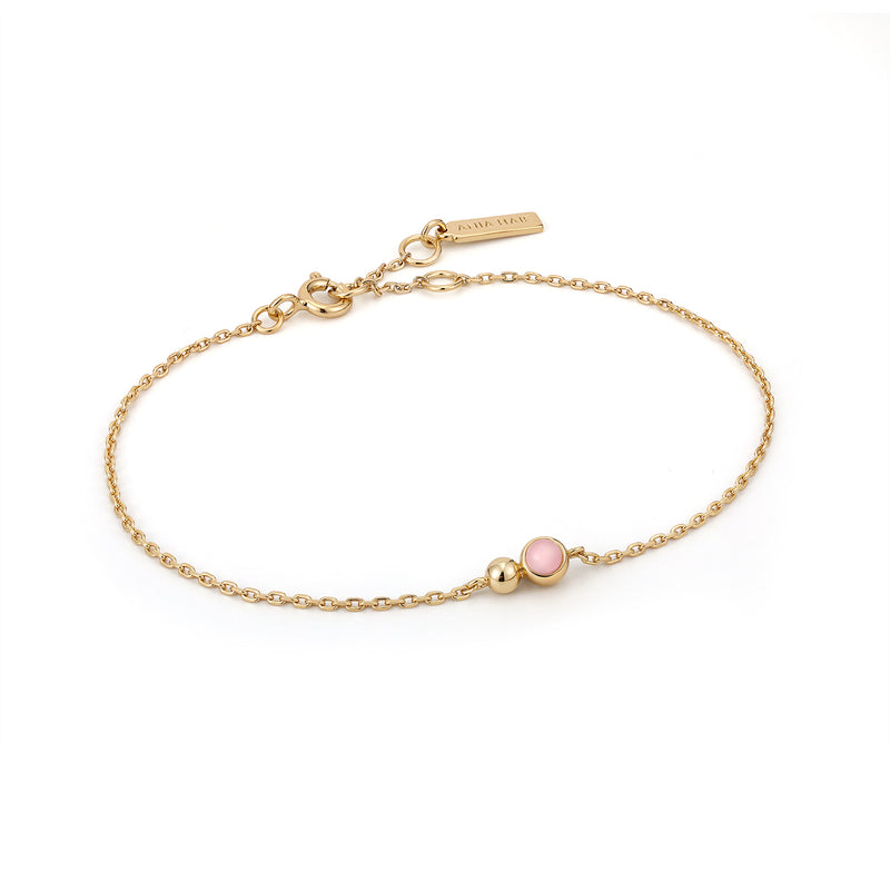 Ania Haie Spaced Gold Qtz Orb 16.5+2cm Bracelet