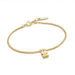 Ania Haie Muse Pearl Padlock Braclet