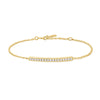 Ania Haie Vogue Gold/Silver Cz Pave Bar 16.5+2cm Bracelet