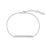 Ania Haie Vogue Gold/Silver Cz Pave Bar 16.5+2cm Bracelet