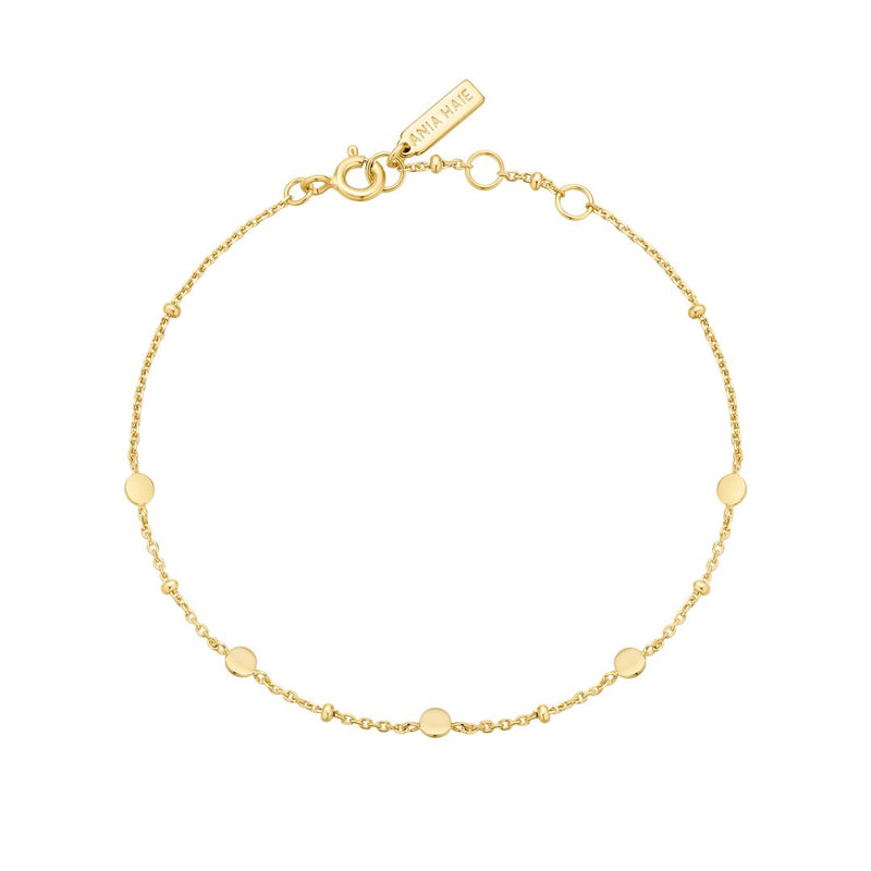 Ania Haie Voyager Gold Disc Station Bracelet