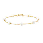 Ania Haie Dainty Gold/Silver Pearl Station 16.5+2cm Bracelet