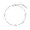 Ania Haie Dainty Gold/Silver Pearl Station 16.5+2cm Bracelet
