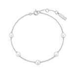Ania Haie Dainty Gold/Silver Pearl Station 16.5+2cm Bracelet