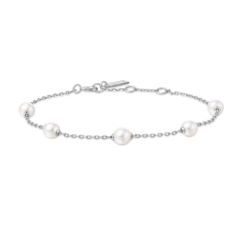 Ania Haie Dainty Gold/Silver Pearl Station 16.5+2cm Bracelet