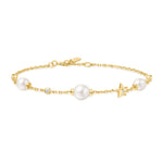 Ania Haie Dainty Gold/Silver Pearl/Star 16.5+2cm Bracelet