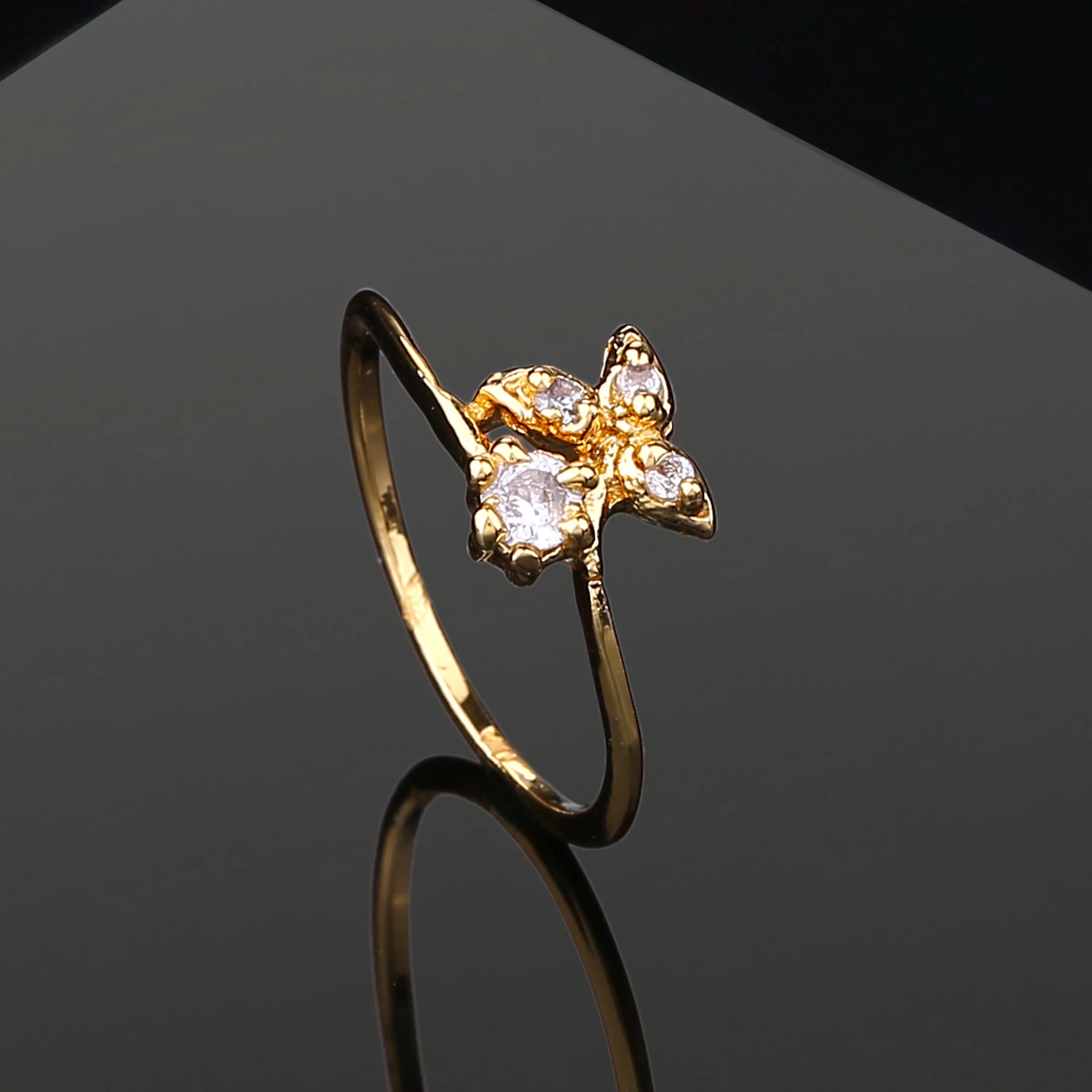 Estele Gold Plated CZ Beautiful Ring Prouds Fiji