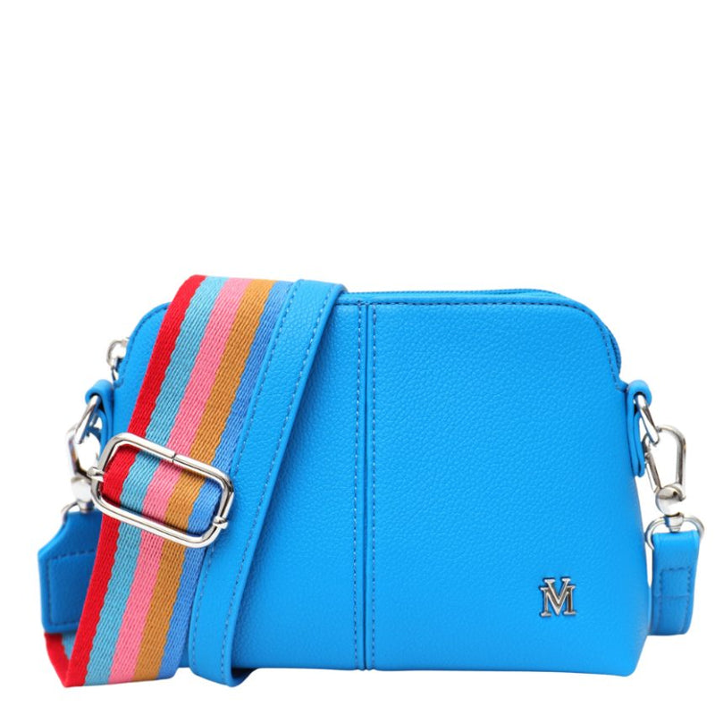 Vera May Clermont Vegan Fashion Blue Crossbody Handbag