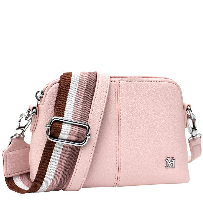 Vera May Clermont Vegan Fashion Pink Crossbody Handbag