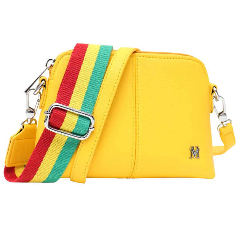 Vera May Clermont Vegan Fashion Yellow Crossbody Handbag