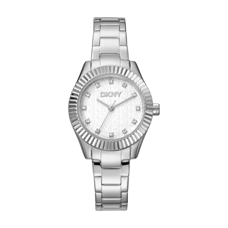 DKNY Chambers Glitz Silv Di Ss Blet 30M Watches