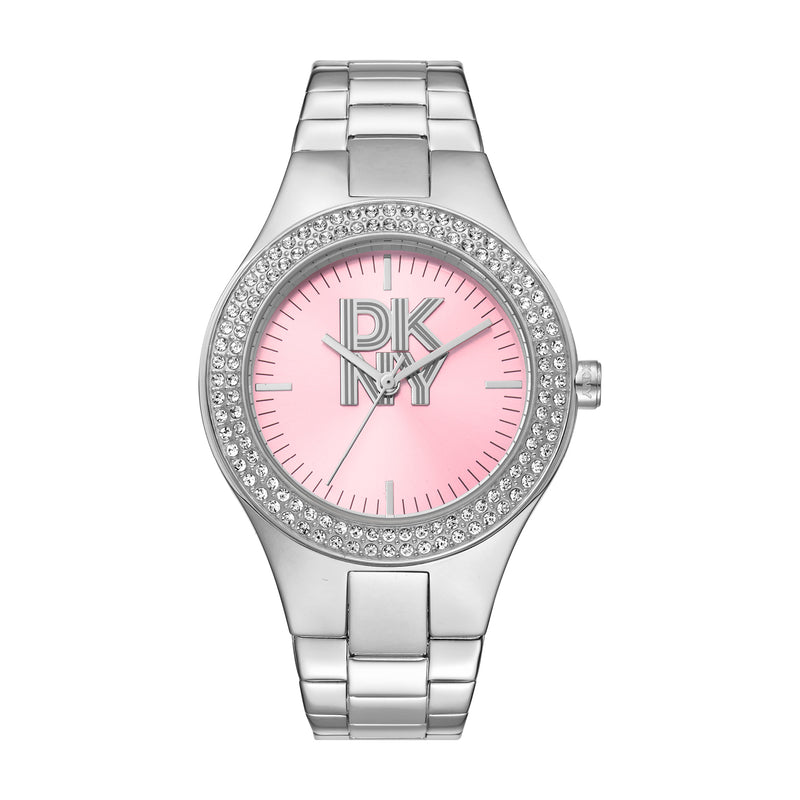 DKNY Parsons Glitz Rose Di Ss Blet 38M Watches