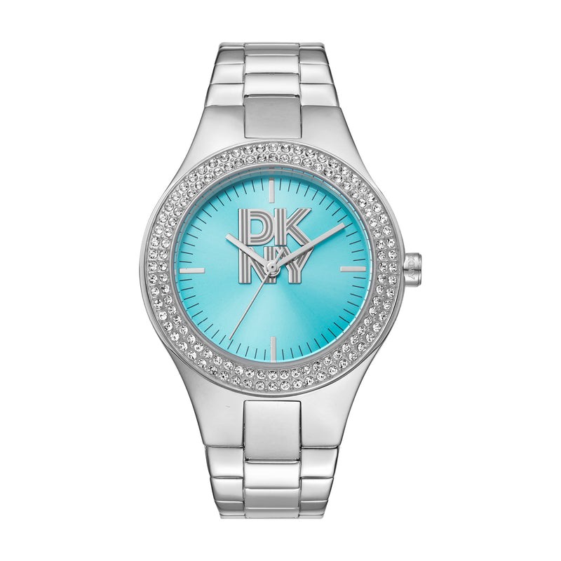 DKNY Parsons Glitz Blue Di Ss Blet 38M Watches