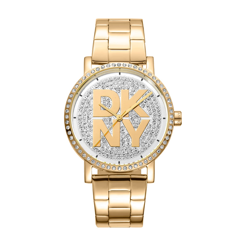 DKNY Soho Logo Silv Txtur Di Ipg Blet 3 Watches