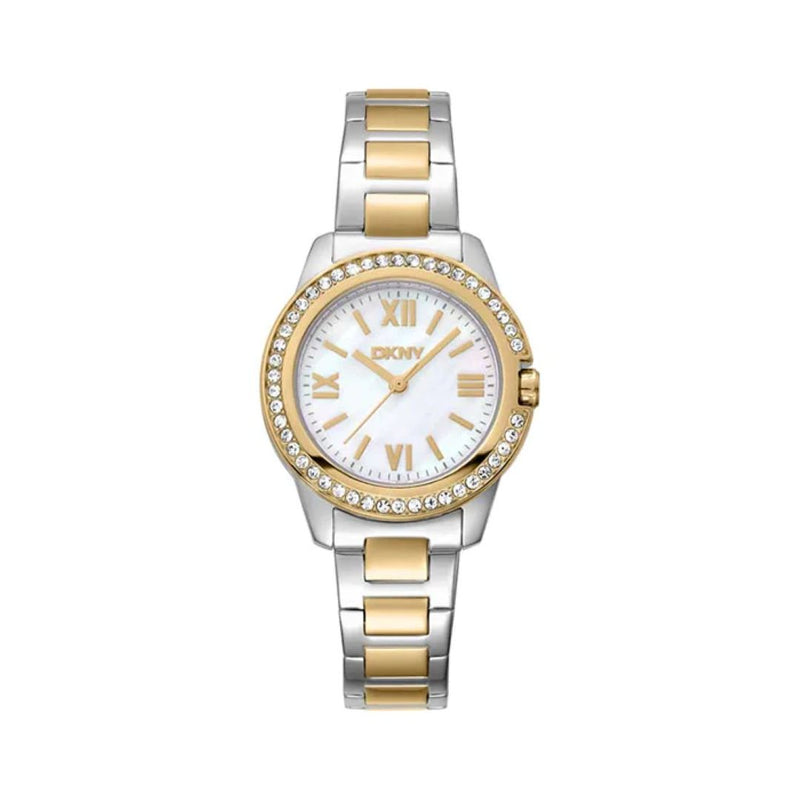 Dkny #5A Evening Wht Mop Di Cryst Tt Bl 3