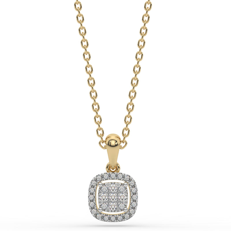 Nirvana 9ct Y/G 0.15CT GH I1 0.776G Diamond Pendant