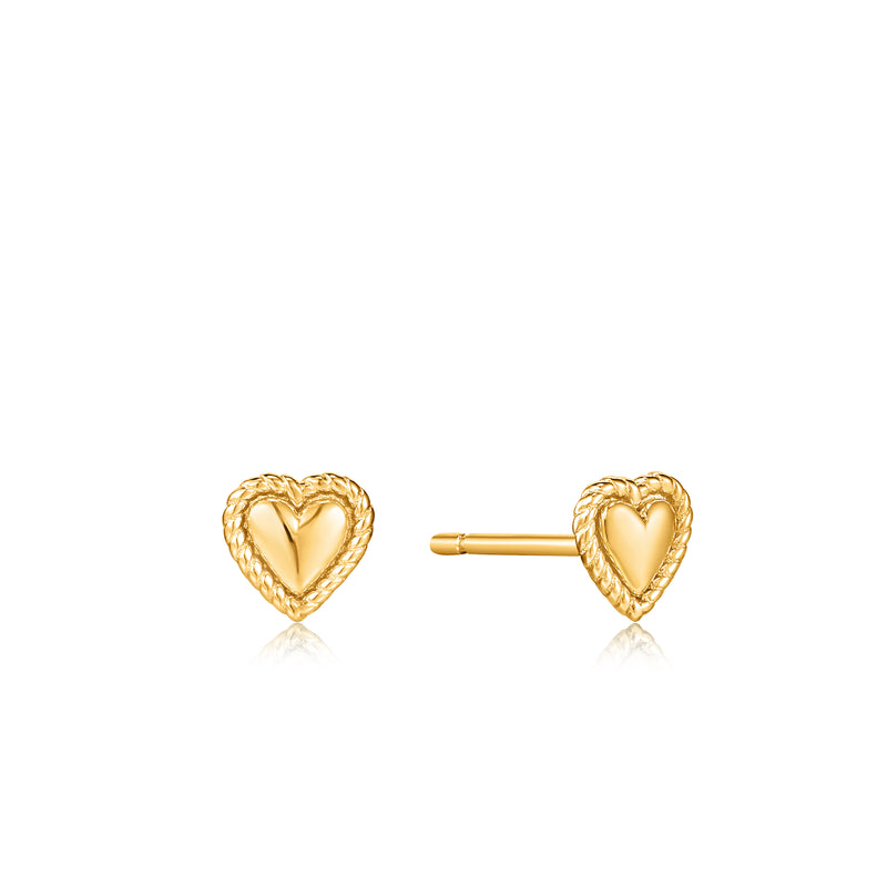 Ania Haie Ropes & Dreams Gold Rope Hearts Earrings