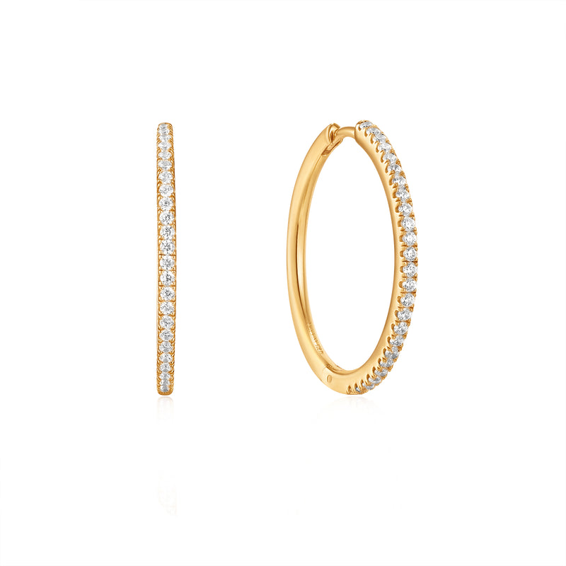 Ania Haie Glam Gold Cz Hoops
