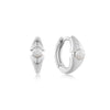 Ania Haie Muse Pearl Geometric Huggie Earring