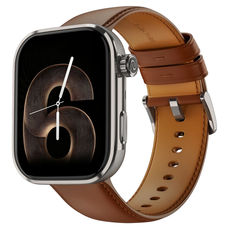 Noise ColorFit Pro 6 Max Smartwatch - Brown Titanium