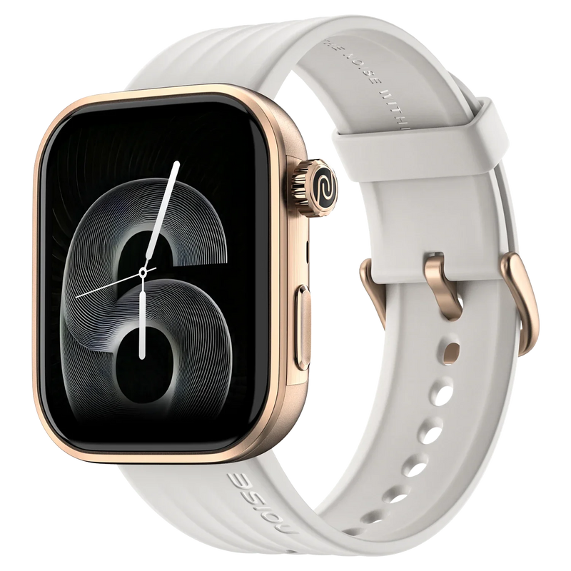Noise ColorFit Pro 6 Max Smartwatch Ivory Gold