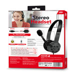 Maxell HS-HMIC Mid Size USB Headset W/Boom Mic