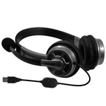 Maxell HS-HMIC Mid Size USB Headset W/Boom Mic