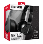 Maxell SMS-10 Solid2 Metalz Mid Size Headphone Obsidian