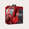 Maxell SMS-10 Solid2 Metalz Mid Size Headphone Ruby