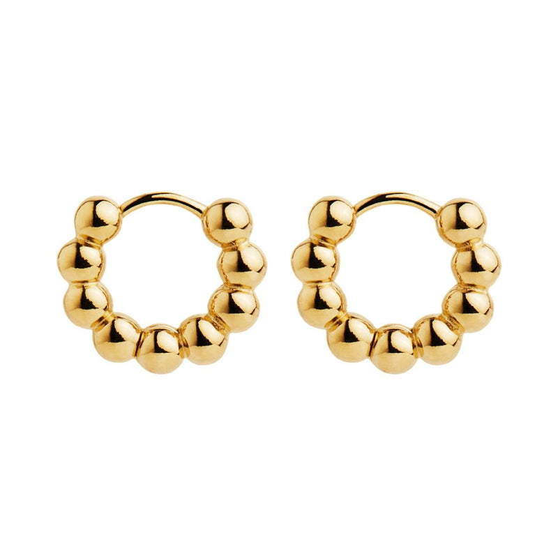 Najo Constellation Yellow Gold Huggie Earrings