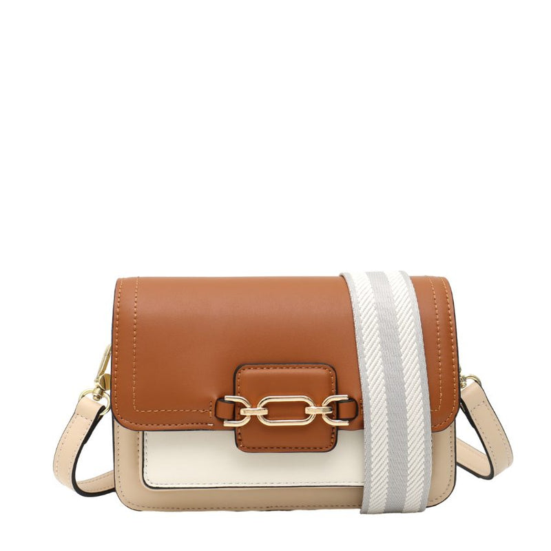 VERA MAY ELIO VEGAN BEIGE HANDBAG