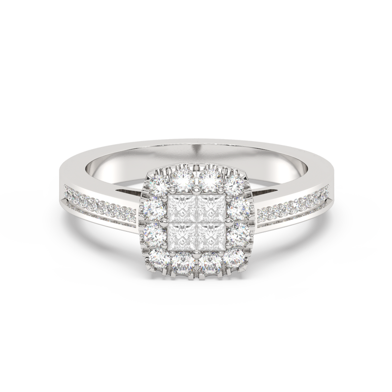 Nirvana 9ct WG 0.60ct Diamond Ring