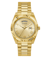 Guess Gold Tone Case Gold Tone Stainless Steel Watch