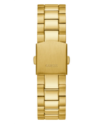 Guess Gold Tone Case Gold Tone Stainless Steel Watch