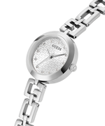 Guess Silver Case Silver Tone Stainless Steel Watch