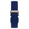 Gues Mens Blue Rose Gold Watch