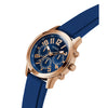 Gues Mens Blue Rose Gold Watch